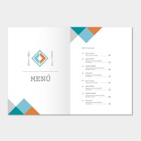 CARTA MENÚ DÍPTICO A4 ENCAPSULADO